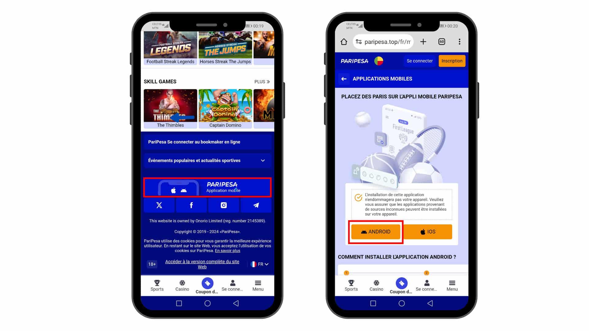 Comment télécharger PariPesa Sénégal Apk sur Android
