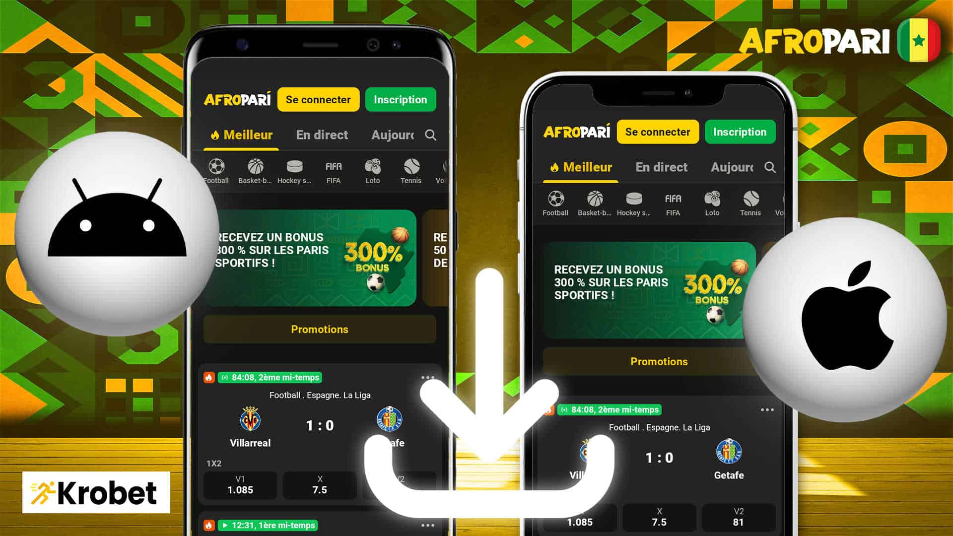 Comment télécharger l'application Afropari sur Android et iPhone
