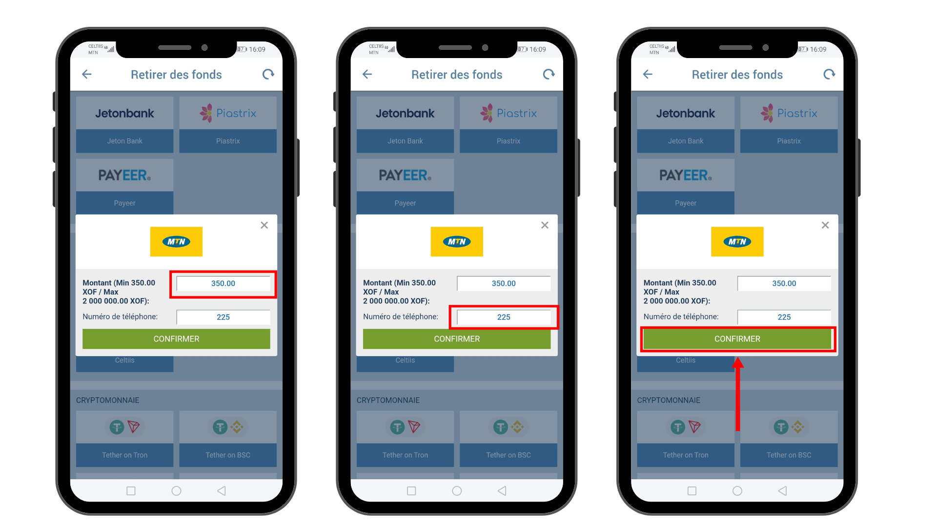 Comment retirer de l’argent sur 1xBet Côte d’Ivoire