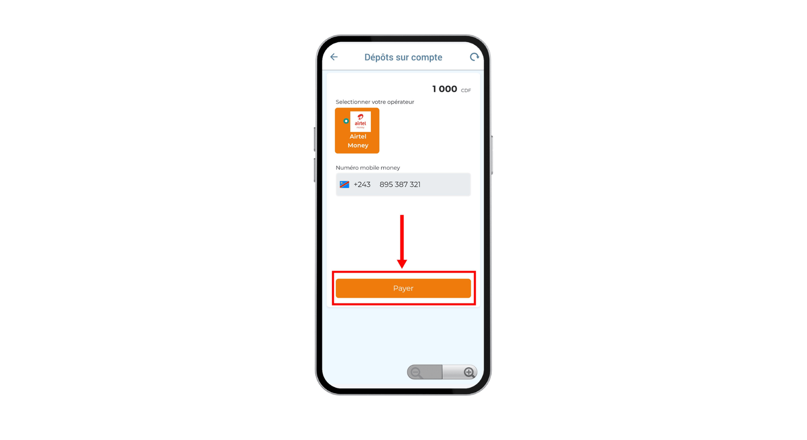 recharger 1xbet avec Airtel Money
