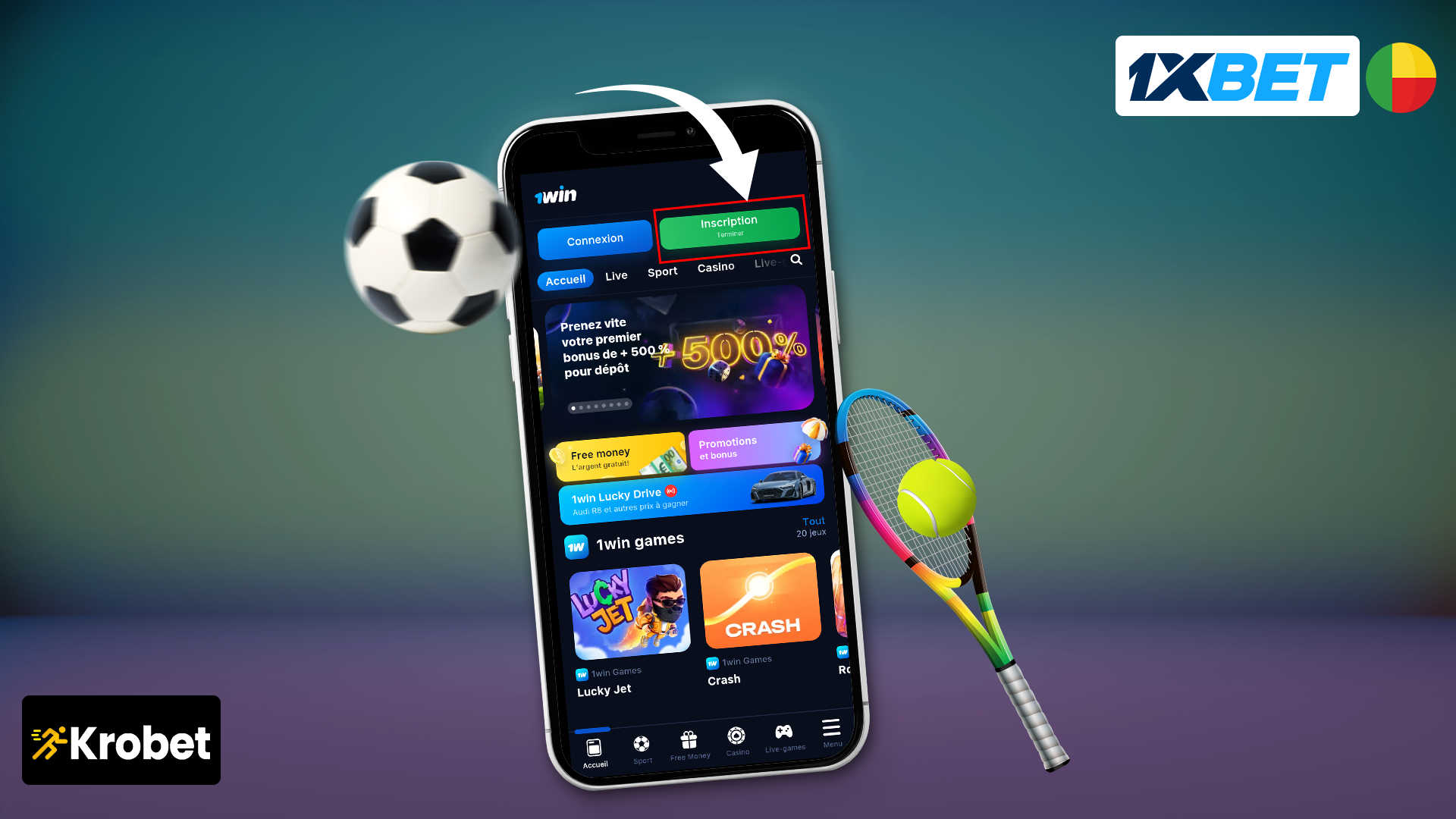 Comment créer un compte 1xBet Bénin