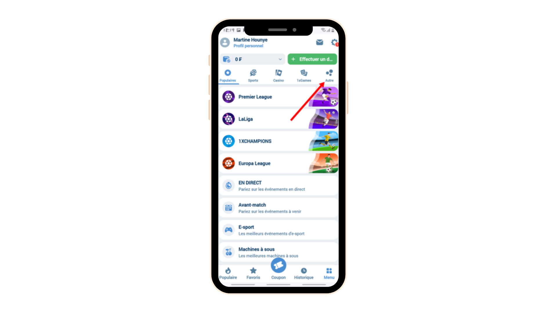 numéro de coupon 1xbet