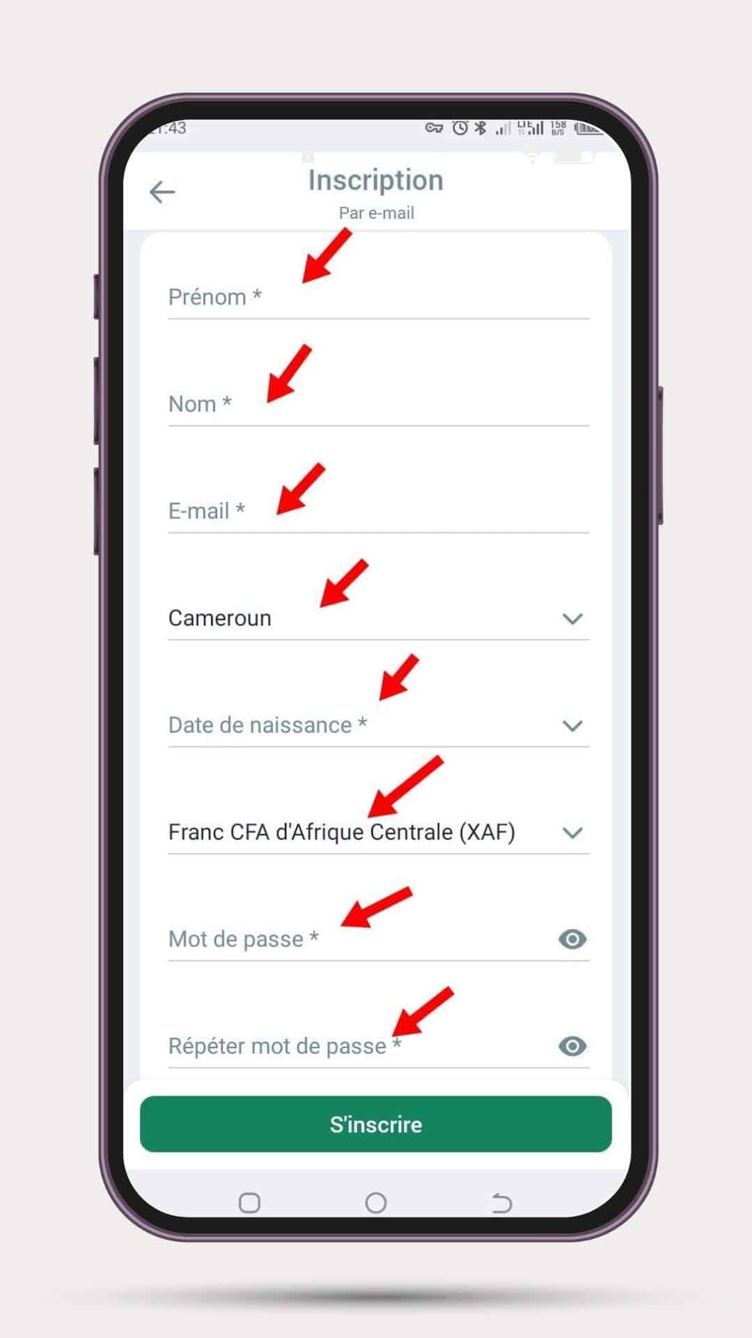 créer un compte Betwinner