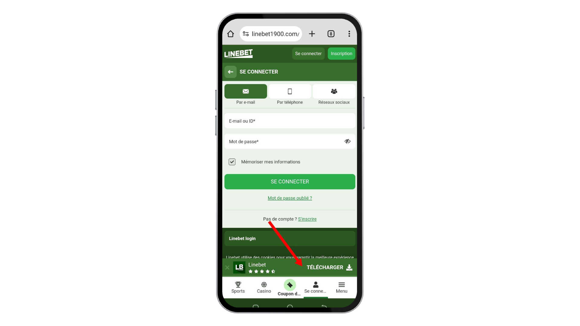 Linebet apk télécharger