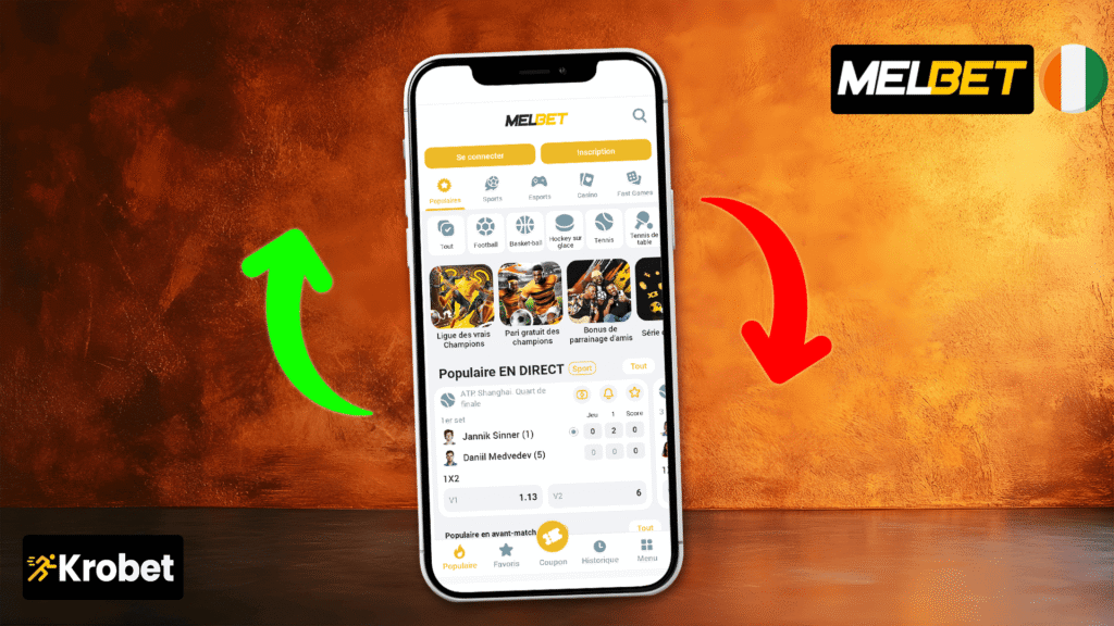 Comment utiliser le bonus Melbet en Côte d'Ivoire